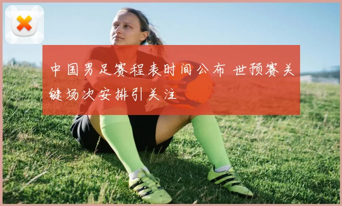 中国男足赛程表时间公布 世预赛关键场次安排引关注