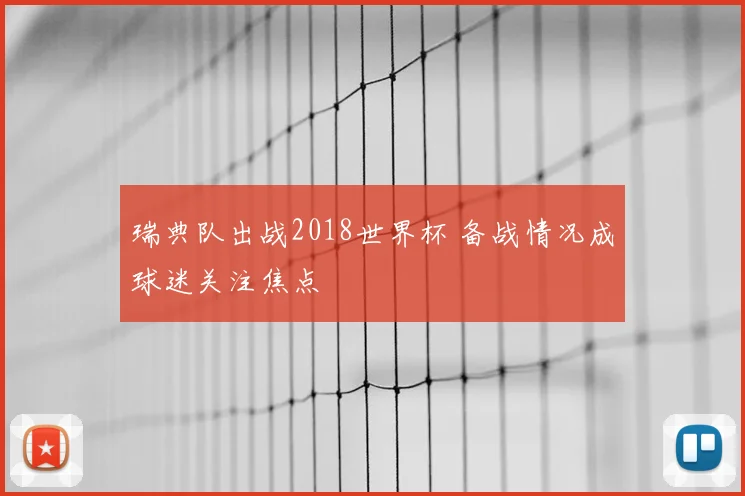 瑞典队出战2018世界杯 备战情况成球迷关注焦点